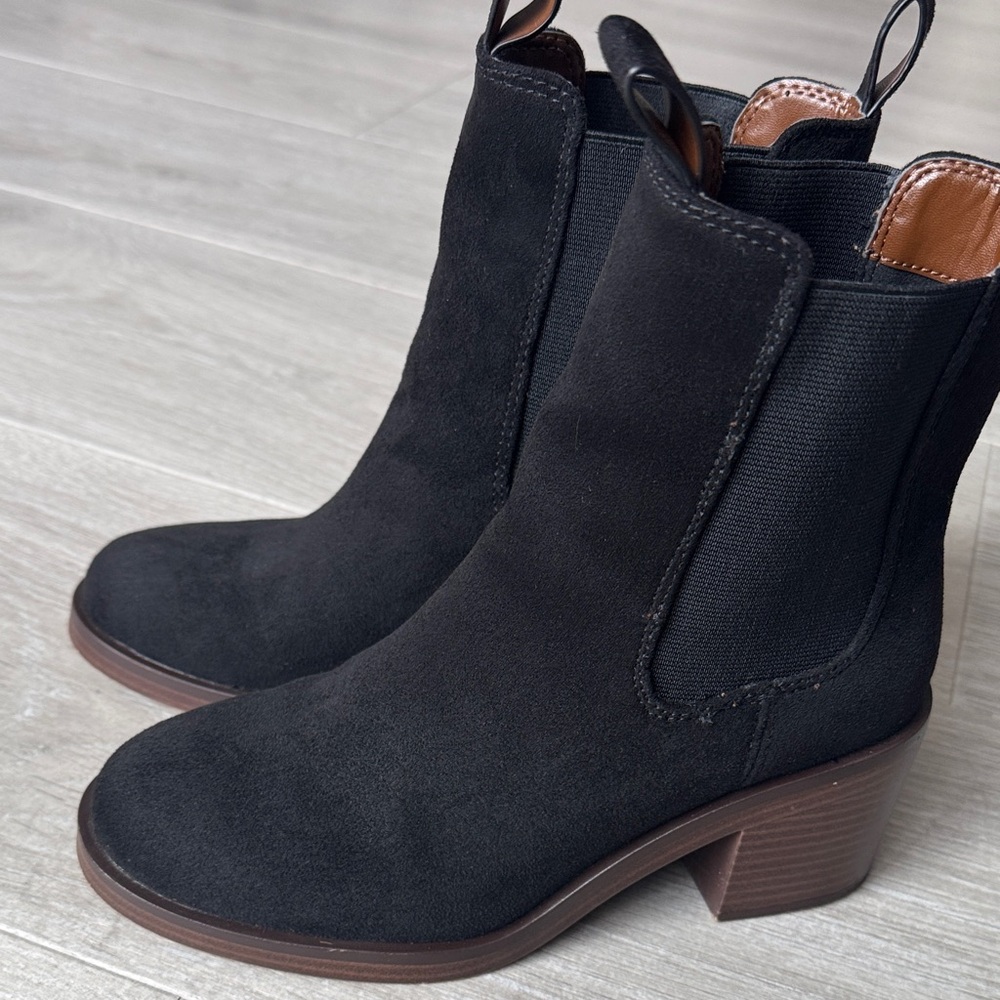 H&M Black Heeled Boots- extremely comfy/ worn once